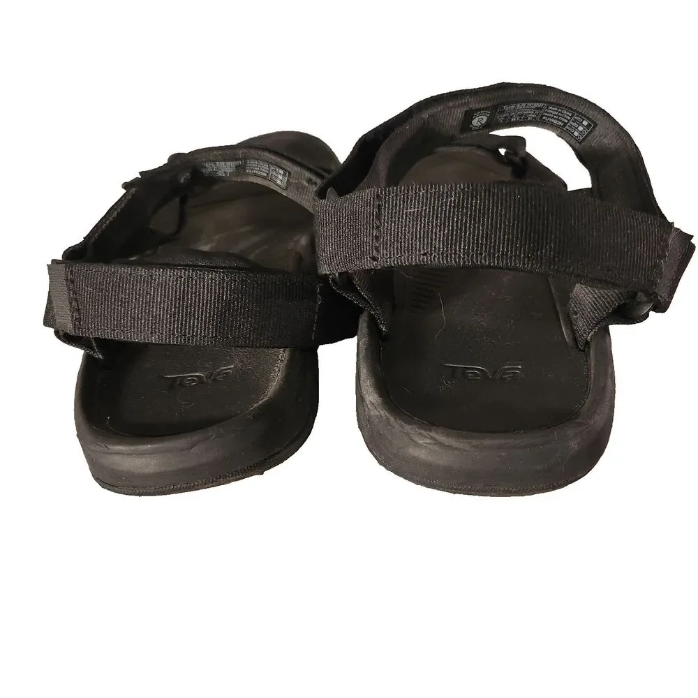 Teva Mens Sandals Size 14 Black Adjustable Strap 1019234 Slip On Outdoor Shoes